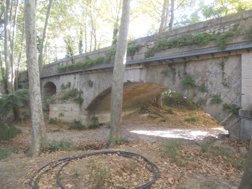 Le pont Lironde et les berges du Lez à Montpellier