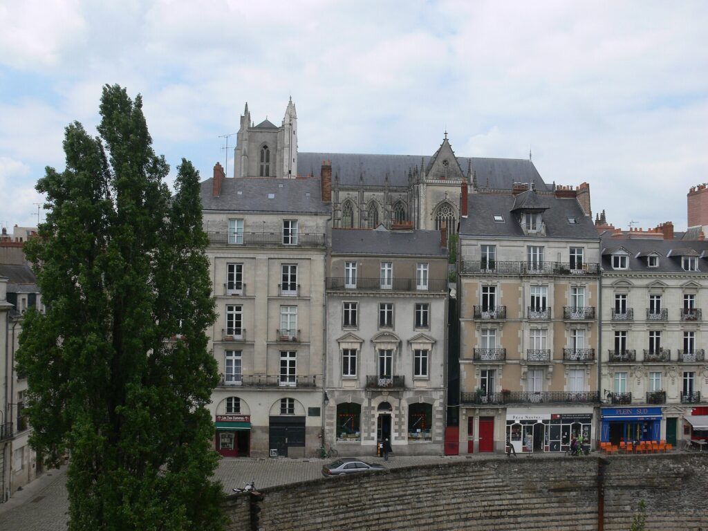 La cathédrale de Nantes vue depuis le château des ducs de Bretagne